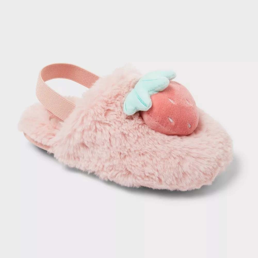 Toddler Slippers by Cat &‎ Jack Nova Scuff Pink Size 5T-6T New With Tags